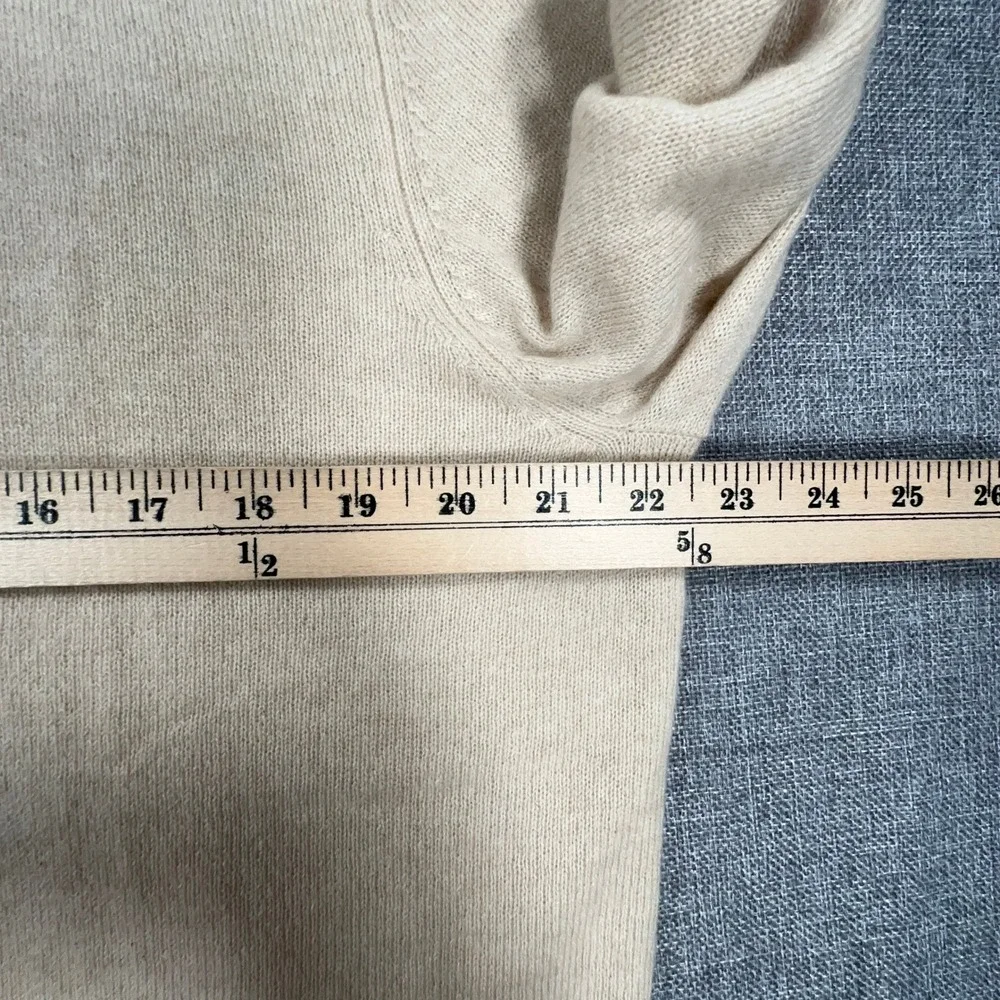 Club Room Cashmere Sweater Mens Large Oatmeal Heather Crew Neck Luxury Soft NEW